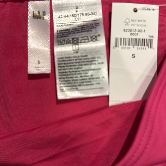 NWT Gap High Rise Bikini Bottom. Small. Fuchsia Pink - Picture 7 of 7